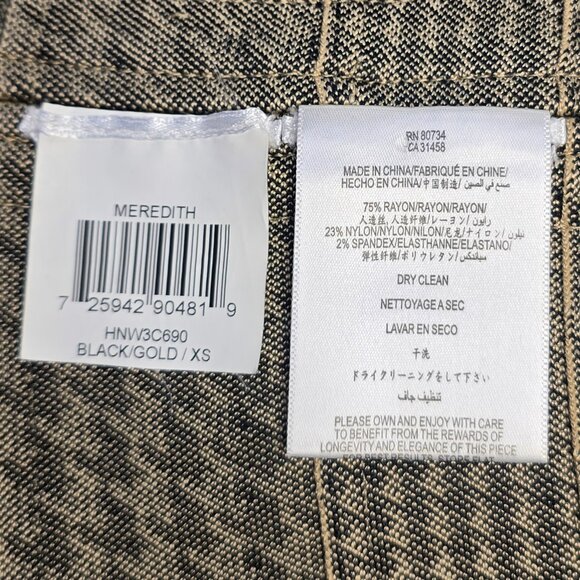 Hervé Léger High-Waisted Houndstooth Mini Skirt - Picture 9 of 11